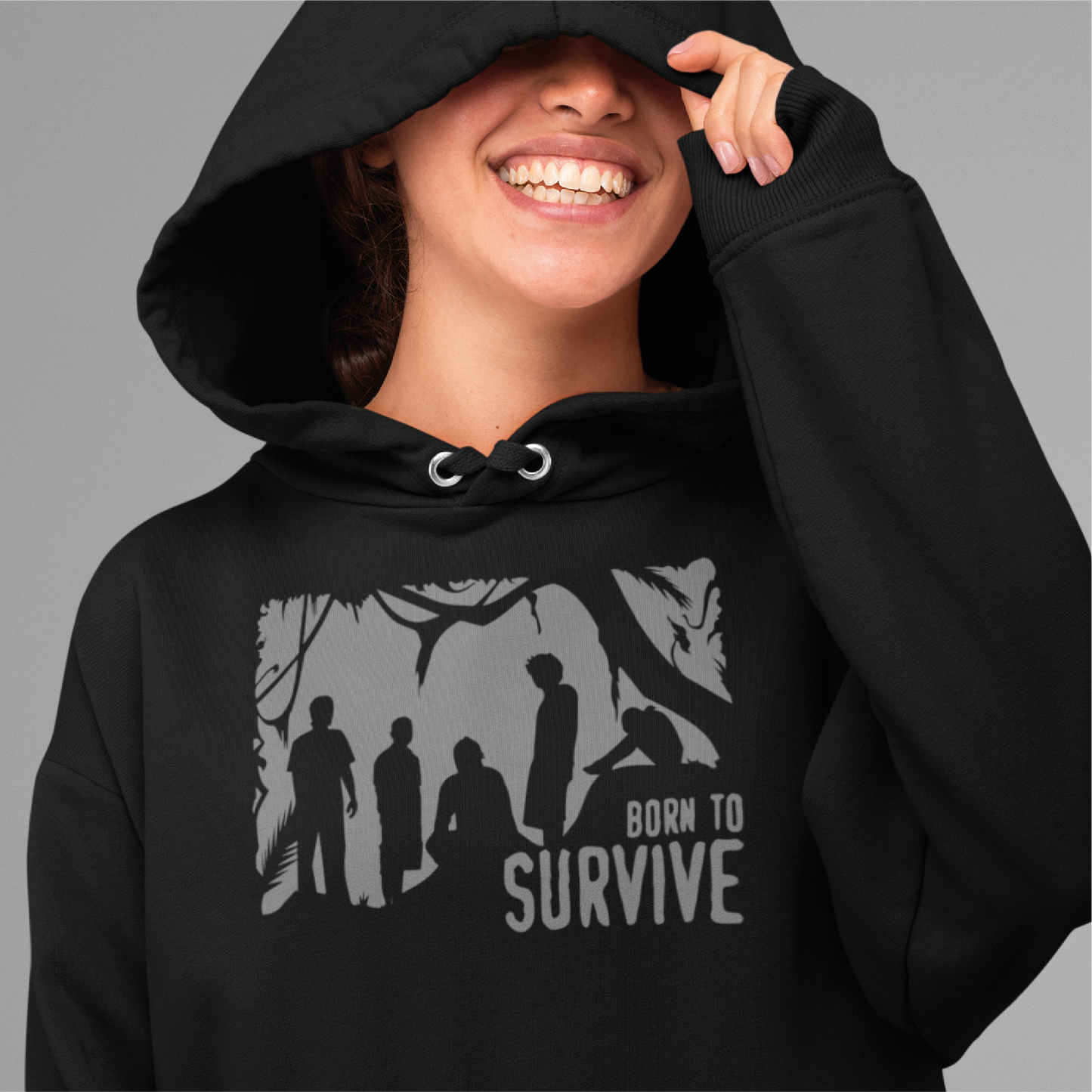 Born To Survive | Hoodie | Black