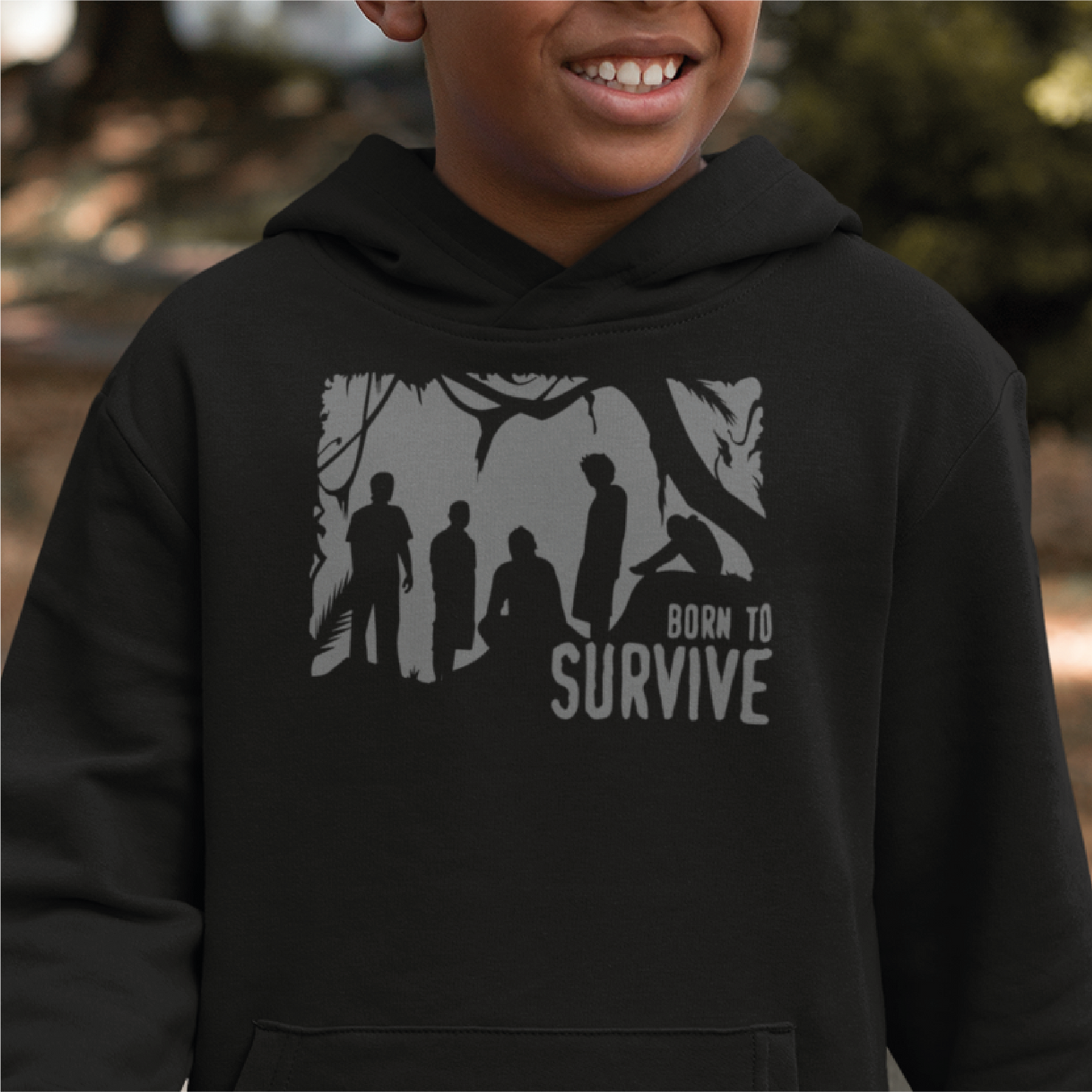 Born To Survive | Hoodie | Black